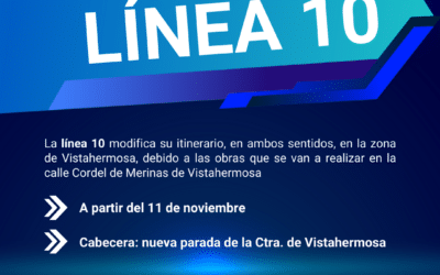 Cambio de itinerario de la Línea 10